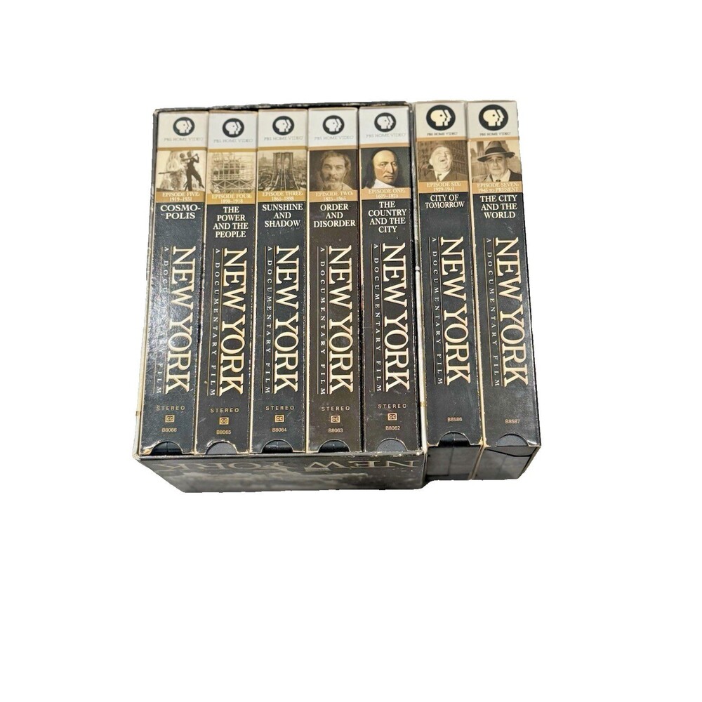 NEW YORK- Documentary Film Box Set (7 VHS Videos) PBS Home Video